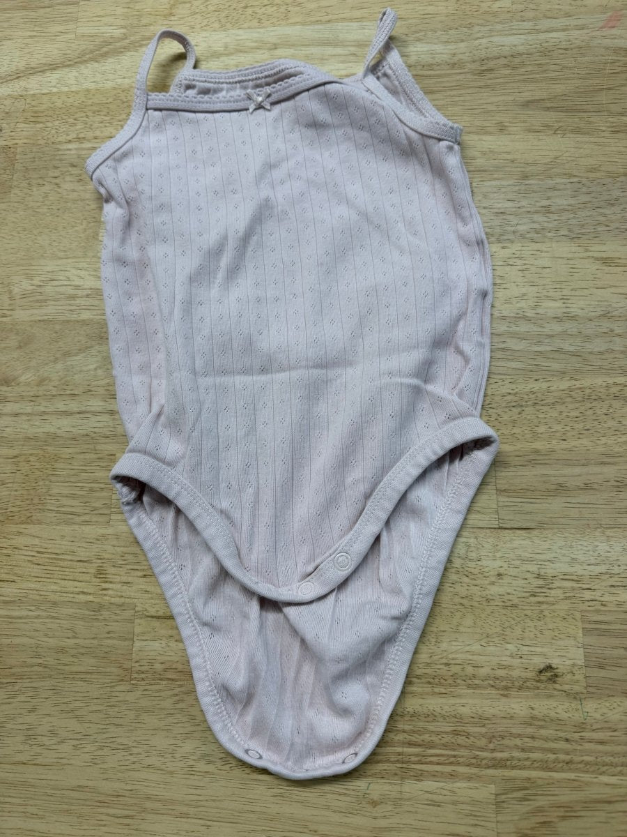 H&M Ribbed Tank Top Bodysuit – 2T | Light Pink - Nest and Sprout-Consignment