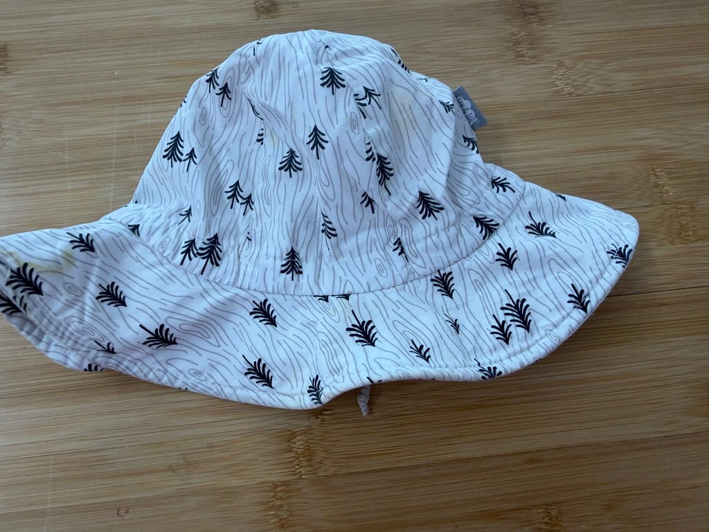 Jan & Jul Birch Print Hat – M | White | Play - Nest and Sprout-Consignment