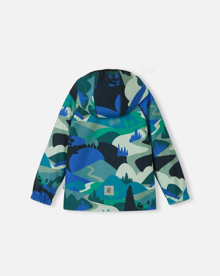 Reima Vantti Softshell Jacket | Kids Waterproof Windproof Jacket | Sparkly Blue - Nest and Sprout - Reima