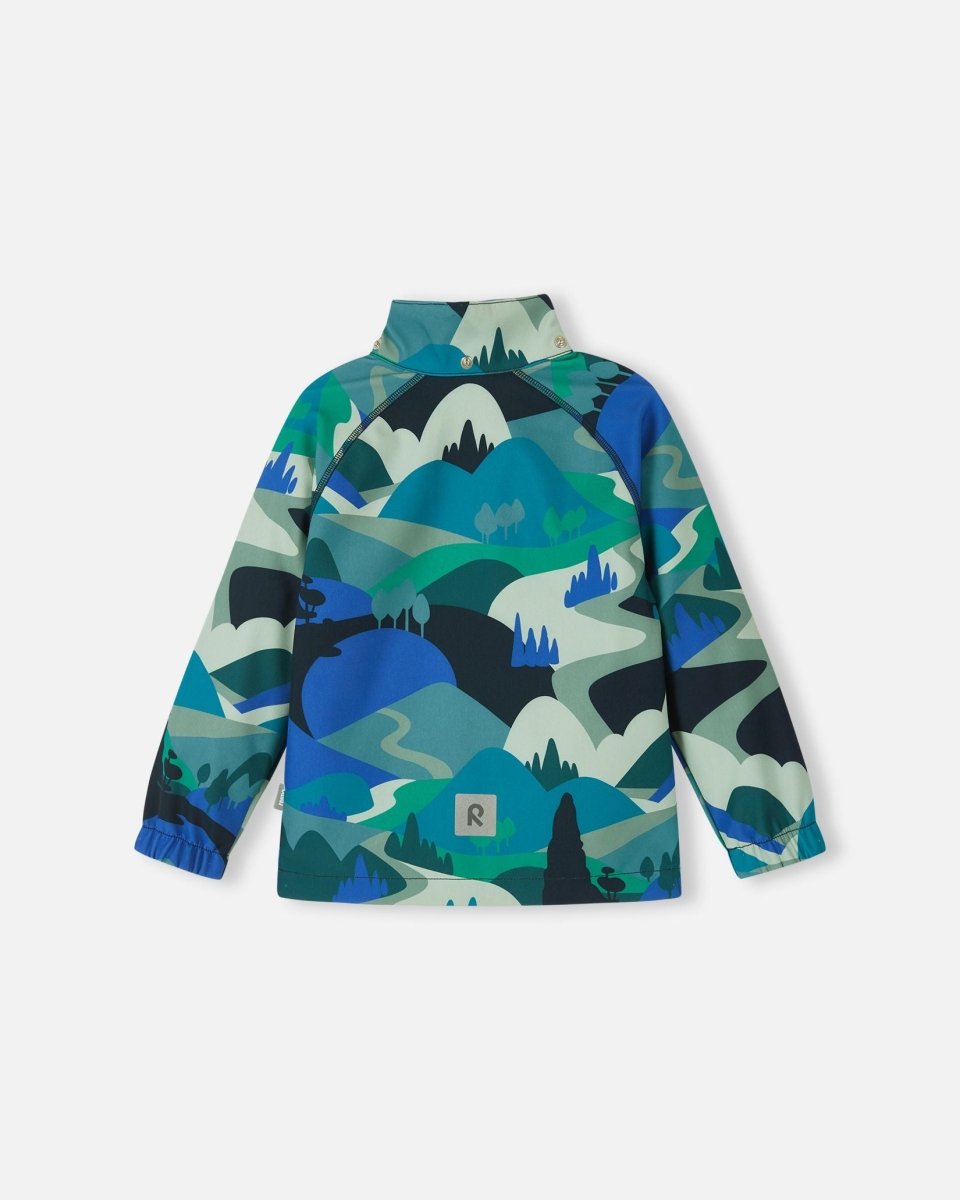 Reima Vantti Softshell Jacket | Kids Waterproof Windproof Jacket | Sparkly Blue - Nest and Sprout - Reima