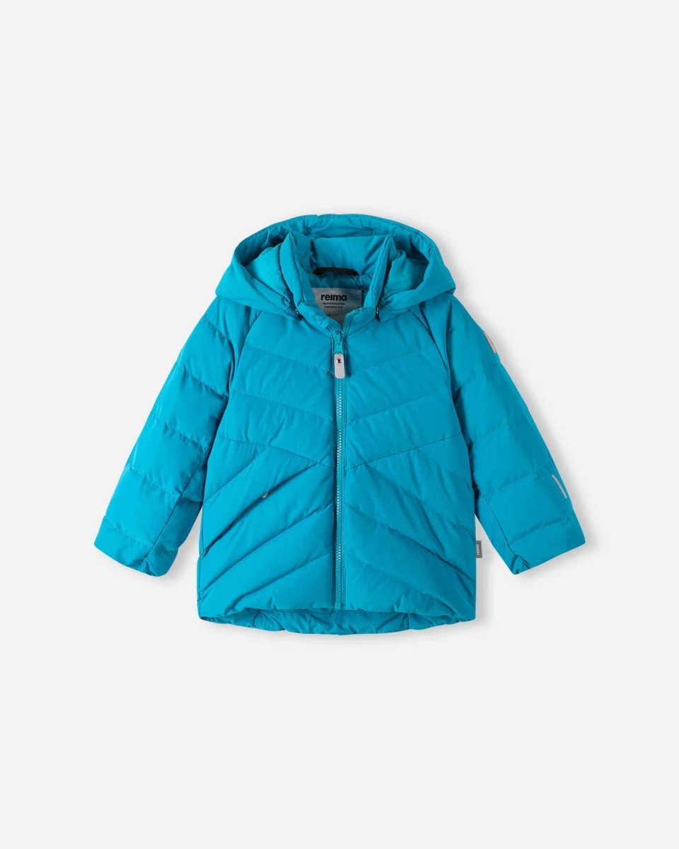Reima Waterproof Down Jacket – Kupponen – Aquatic Blue - Nest and Sprout-Reima
