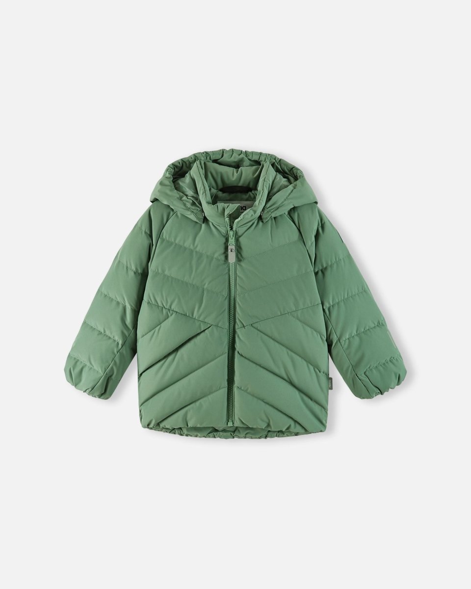 Reima Kupponen Down Jacket – Green Clay | Toddler Winter Coat FINAL SALE - Nest and Sprout - Reima