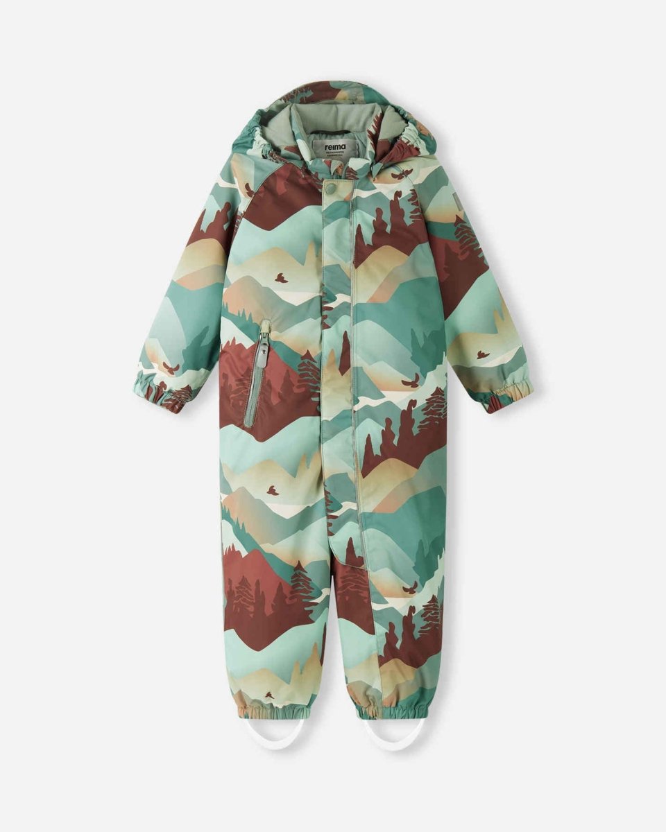 Reima Toddler Snowsuit – Puhuri – Stone Green - Nest and Sprout-Reima