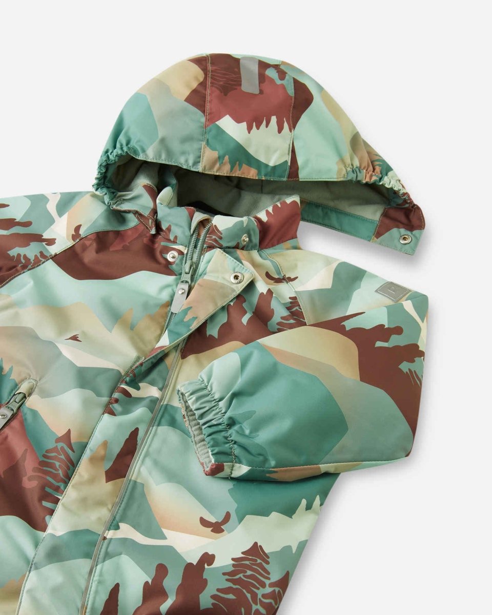 Reima Toddler Snowsuit – Puhuri – Stone Green - Nest and Sprout-Reima