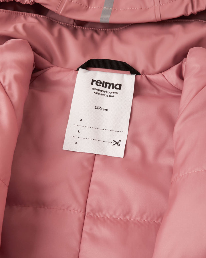 Reima Rapakko | Insulated Rain Overall in Blush