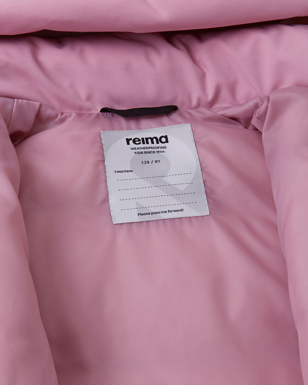 Reima Parkkala Down Jacket – Grey Pink | Kids Long Puffer Winter Coat