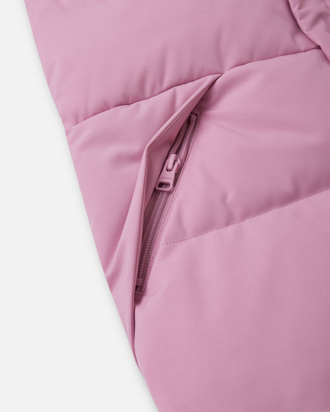 Reima Parkkala Down Jacket – Grey Pink | Kids Long Puffer Winter Coat