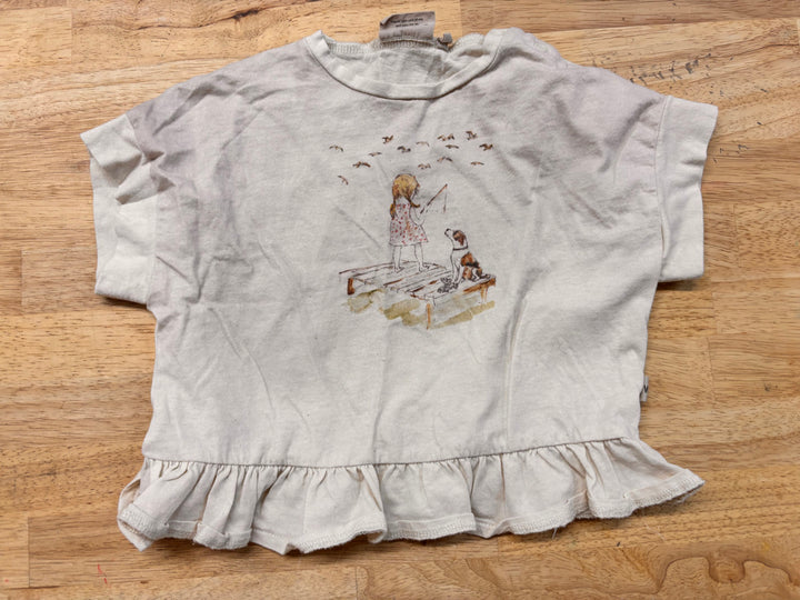 Wheat Oversized Ruffle Shirt – 18M