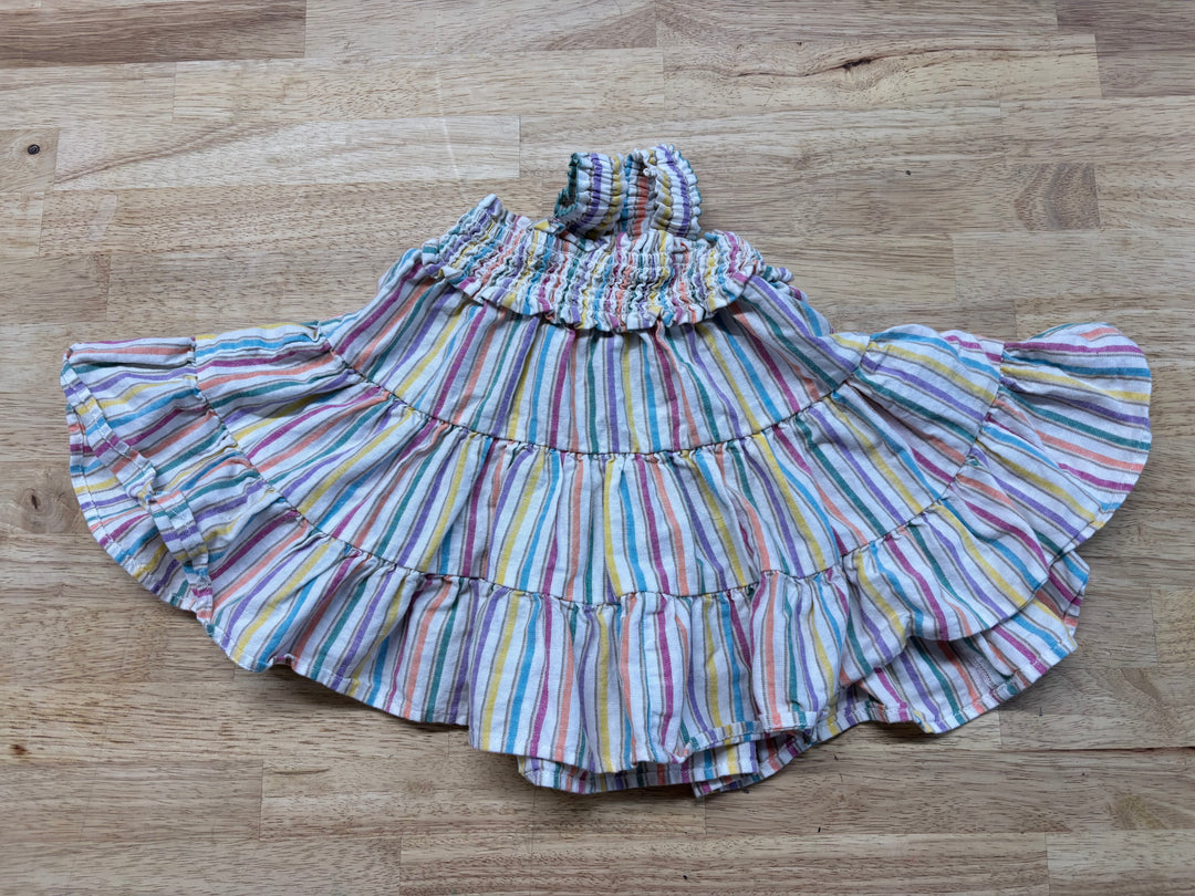 Gap Pastel Stripe Dress – 6–12M