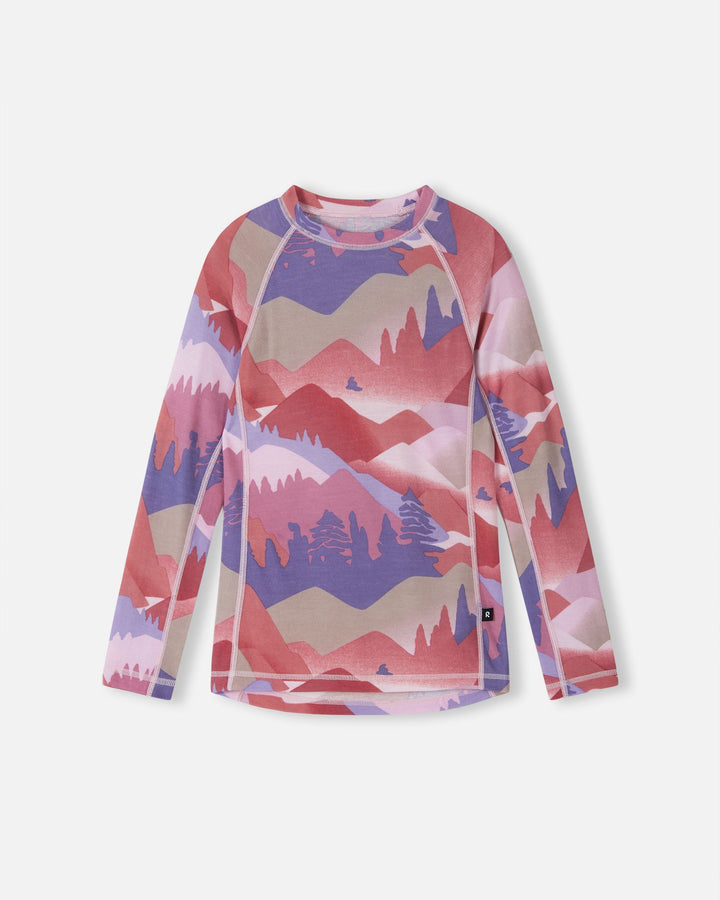 Reima Youth Wool Base Layer Set – Taitoa – Grey Pink 5Y to 14Y