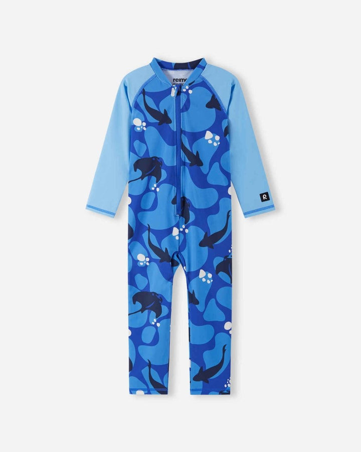 Reima SunProof Swimsuit – Polskii (Sparkly Blue) - Nest and Sprout - Reima