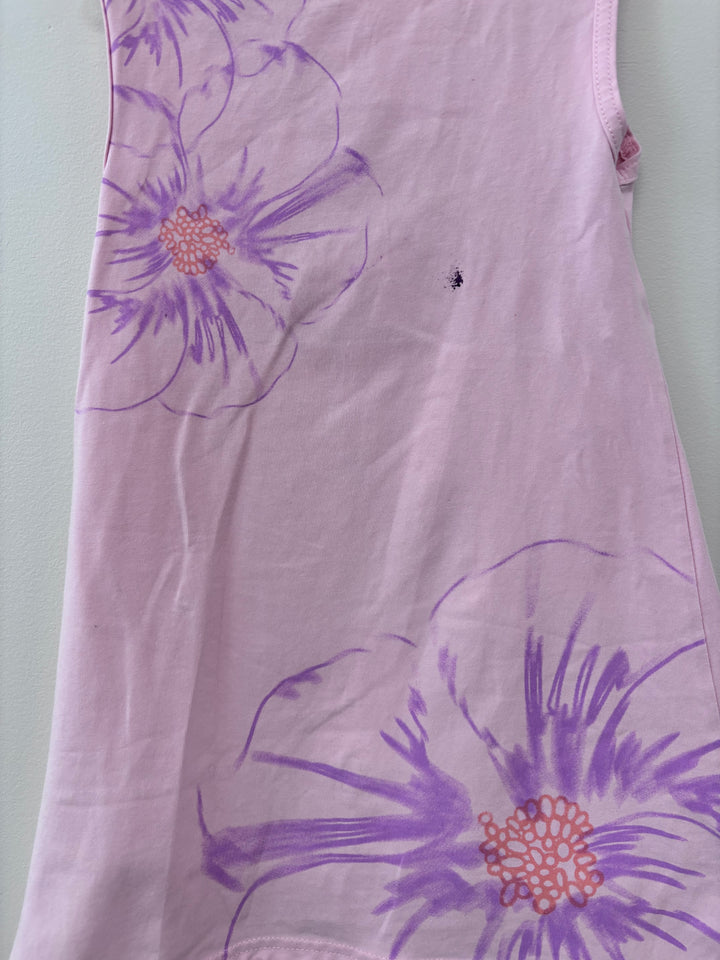 Peekaboo Beans Garden Party Dress (Size 4, Light Pink and Purple)