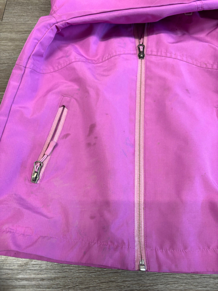 Liquid Pink Mesh-Lined Rain Jacket | Size 7/8