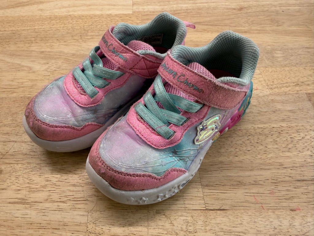 Skechers Twinkle Toes Sneakers – Size 9 | Pink Velcro - Nest and Sprout - Consignment