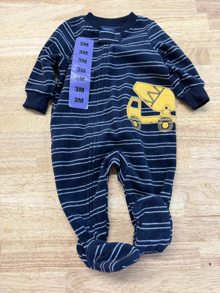 Carter's Fleece Footed Sleeper – 3M | Navy | NWT