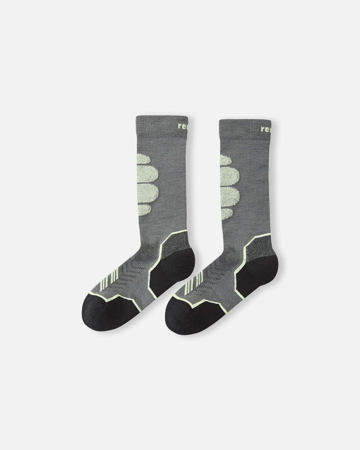Reima Kids' Merino Wool Ski Socks – Atleetti – Soft Black