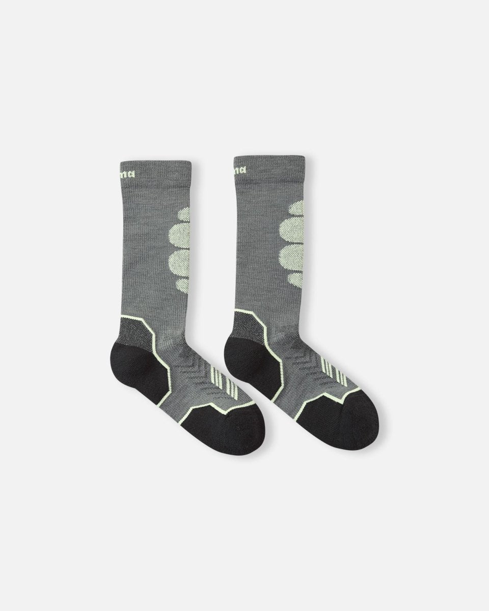 Reima Kids' Merino Wool Ski Socks – Atleetti – Soft Black - Nest and Sprout-Reima