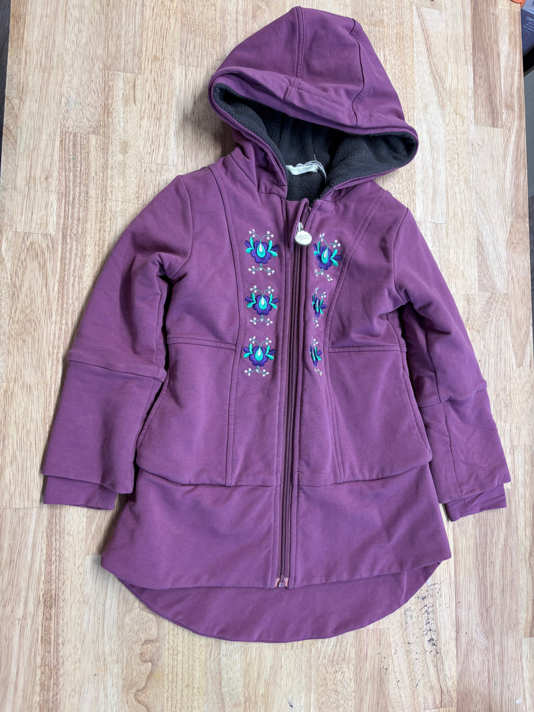 Peekaboo Beans Purple Zip-Up Jacket 2Y