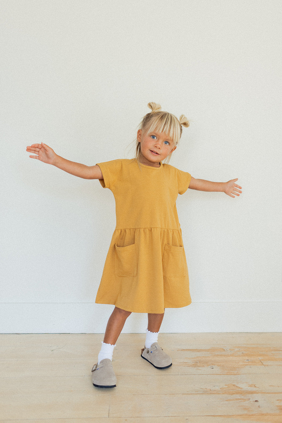 Jax + Lennon Kids Dress | Golden | 2/3Y - 5/6Y