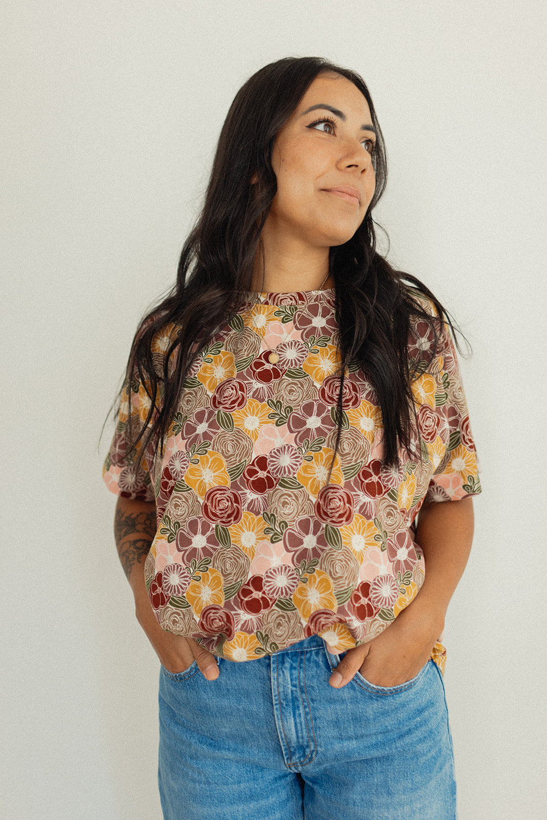 Jax & Lennon Women's Staple Tee | Autumn Garden