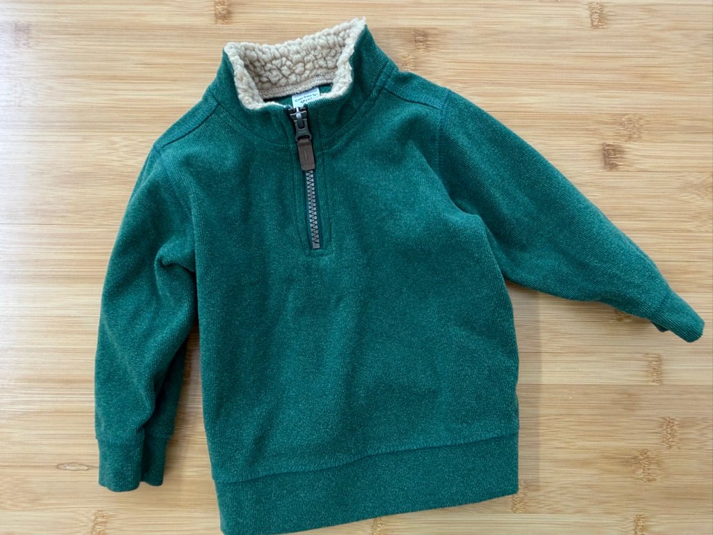 Carter's Quarter Zip – 9M | Green - Nest and Sprout-Consignment