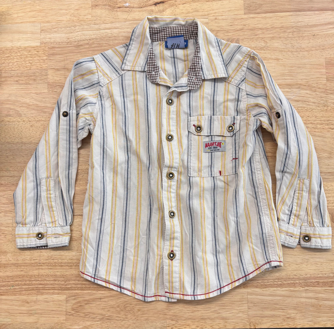 Naartjie 18–24M Button-Up Shirt – Striped