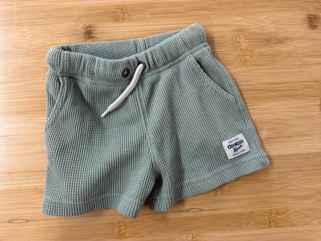 OshKosh Waffle Shorts – 12 Months | Green