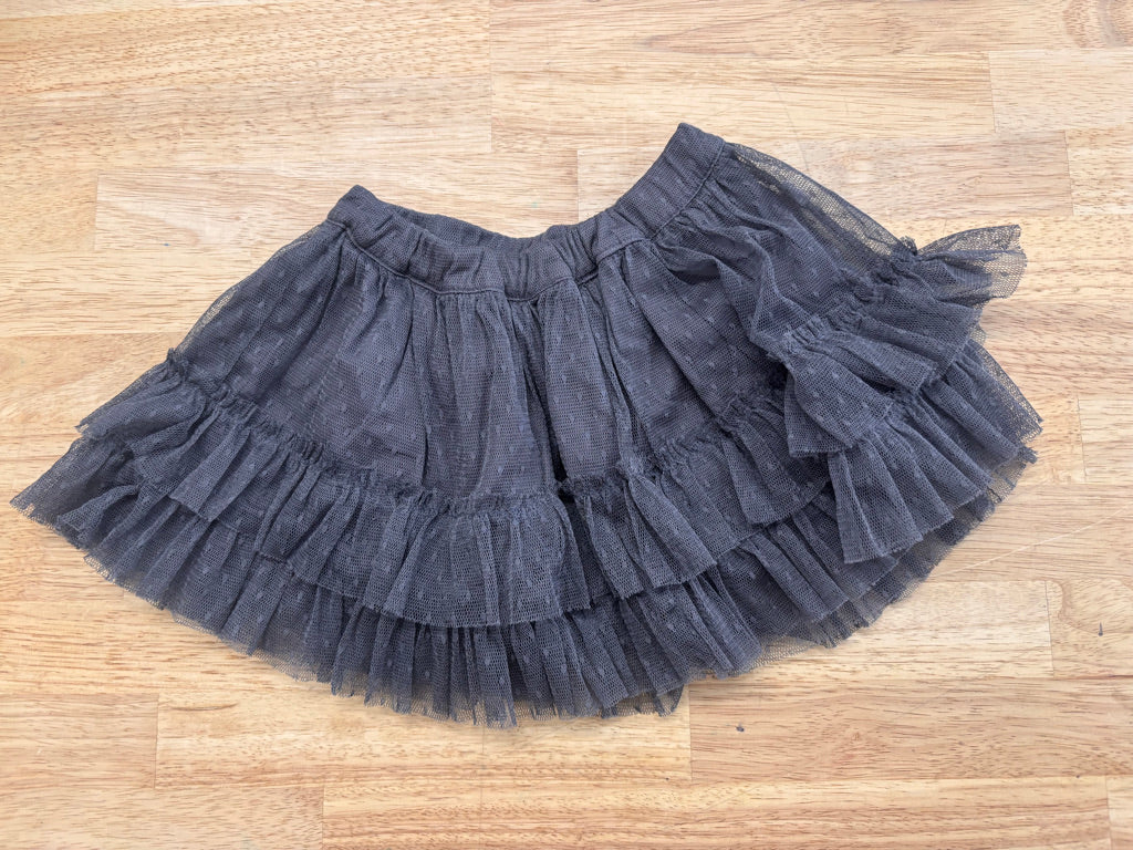 Wheat 12M Grey Tulle Skirt