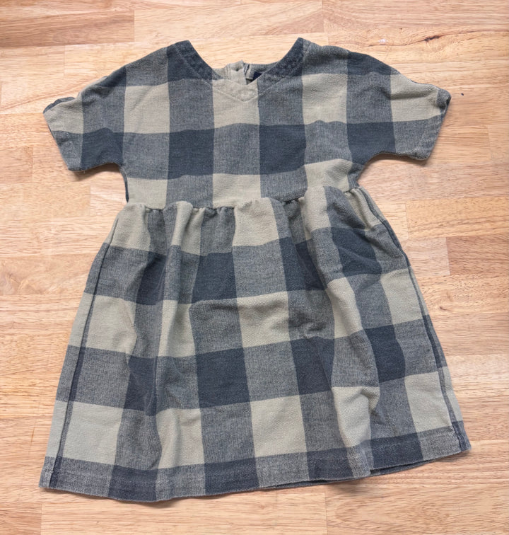 Baby Gap Dress – Size 2Y Green Plaid Knit