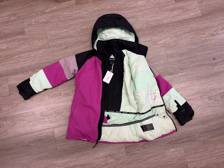 Burton Girls' Hart Jacket – XL 14/16 (164/170cm) | Fuchsia and Purple | Thermacore Eco | Grow With Me Snow Skirt