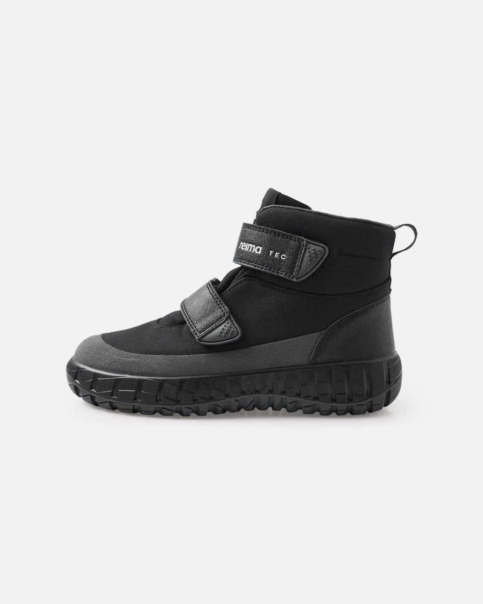 ReimaTec Patter Shoes – Black | Youth Waterproof Mid - Season Footwear - Nest and Sprout - Reima