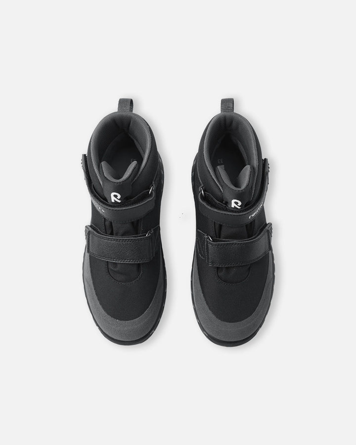 ReimaTec Patter Shoes – Black | Youth Waterproof Mid-Season Footwear