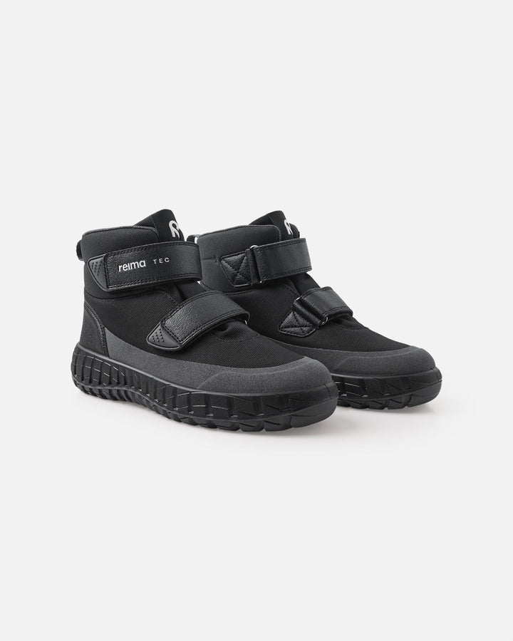 ReimaTec Patter Shoes – Black | Youth Waterproof Mid-Season Footwear