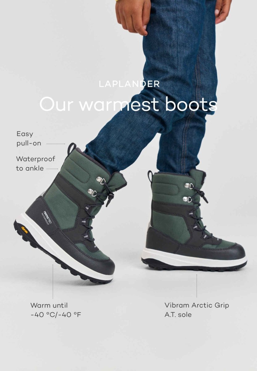 ReimaTec Laplander 2.0 Thyme Green | Kids 12 to Junior 7 FINAL SALE - Nest and Sprout - Reima