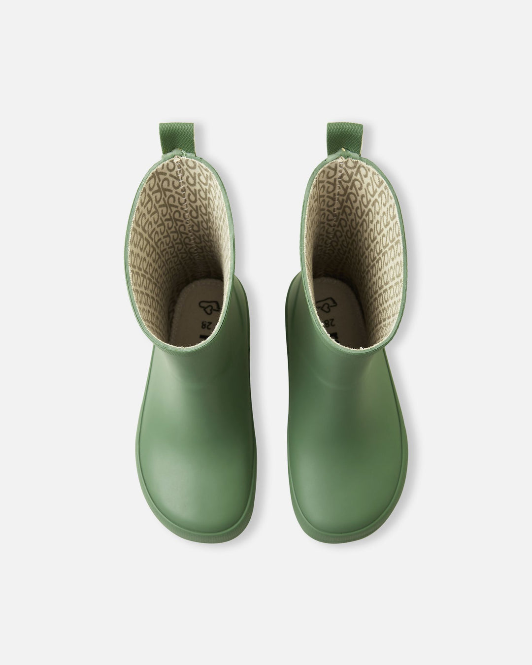 Reima Ankka Barefoot Rain Boots – Green Clay | Kids Waterproof Zero-Drop Boots