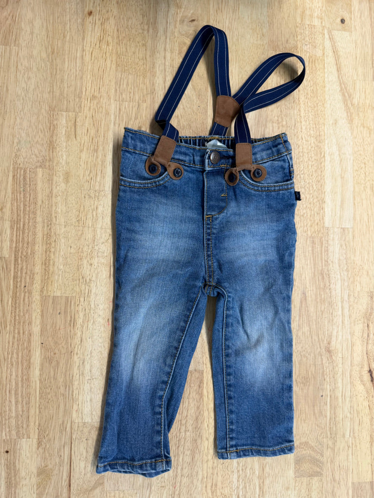 OshKosh B’gosh Jeans with Suspenders | Size 18M