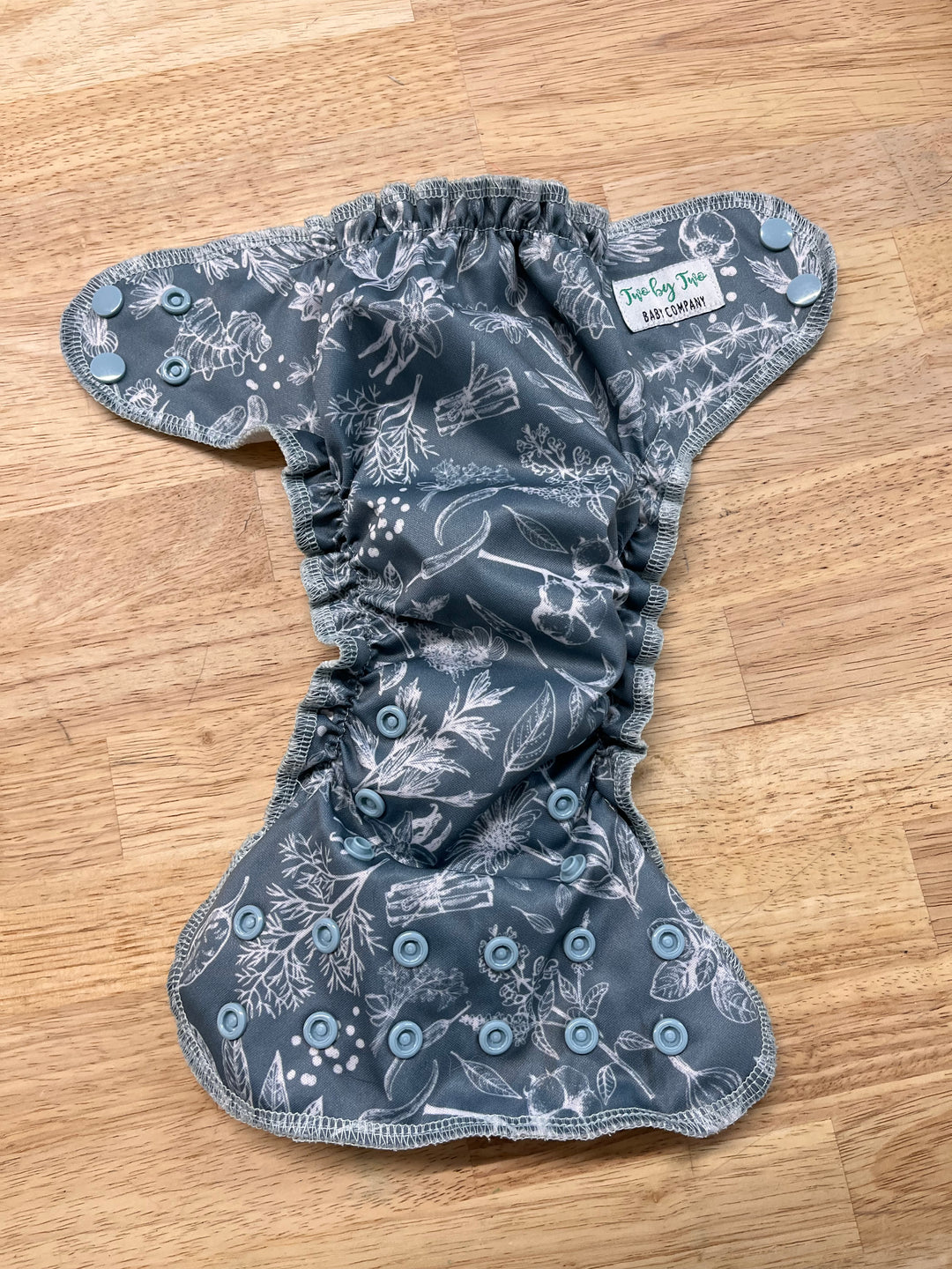 Two by Two All-in-One Diaper – OS (Floral Print)