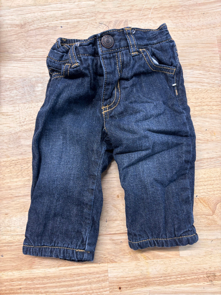 Old Navy Jeans – Size 6–12M (Dark, Fleece-Lined)