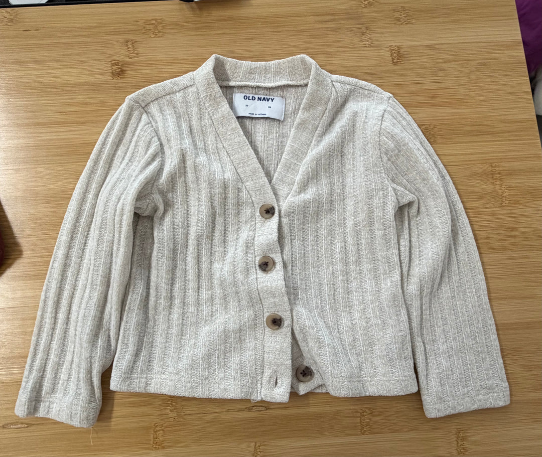 Old Navy Ribbed Button Sweater – 3T | Acrylic