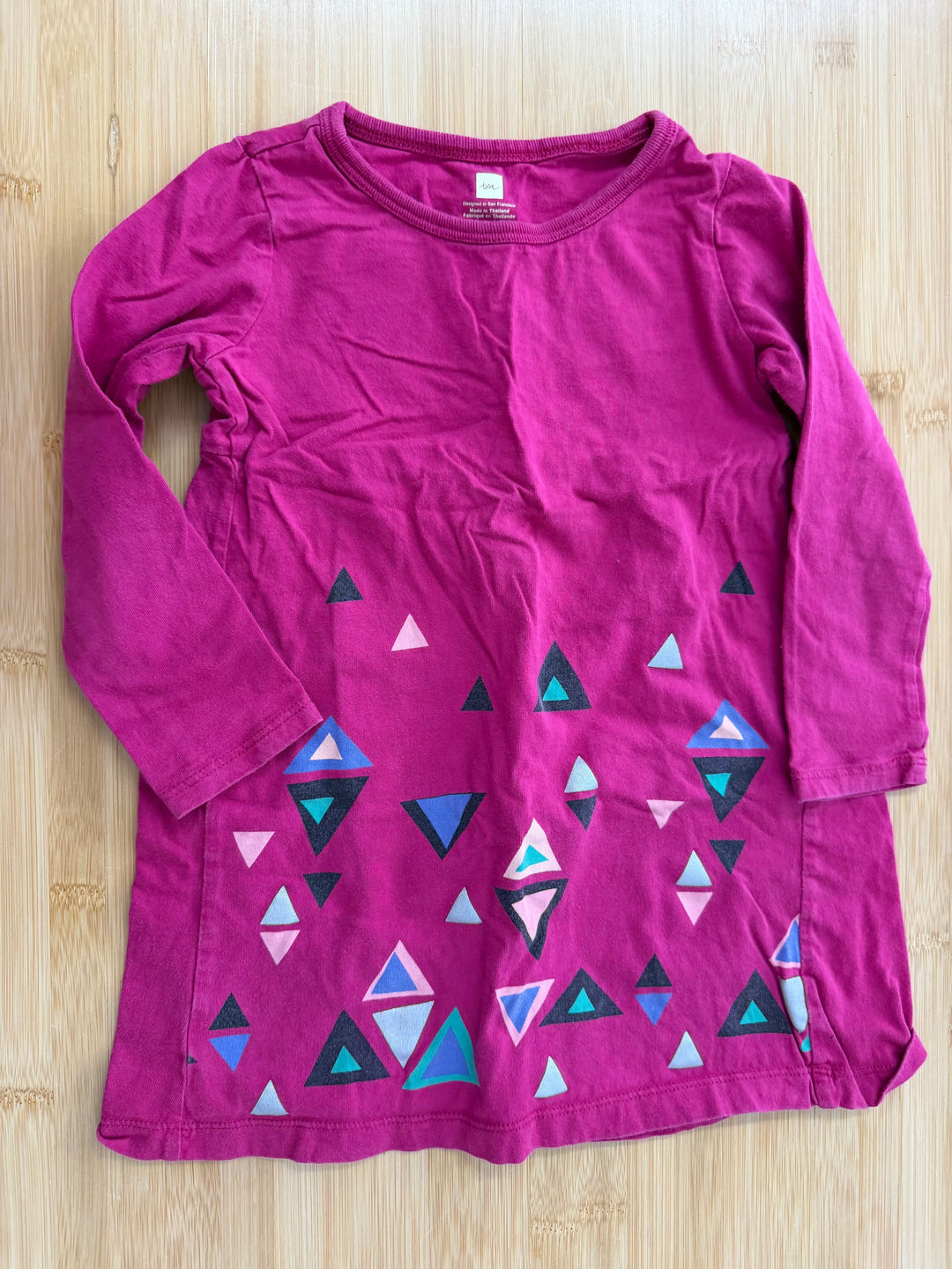 Tea Collection Fuchsia Geometric Lightweight Long Sleeve Top – 3