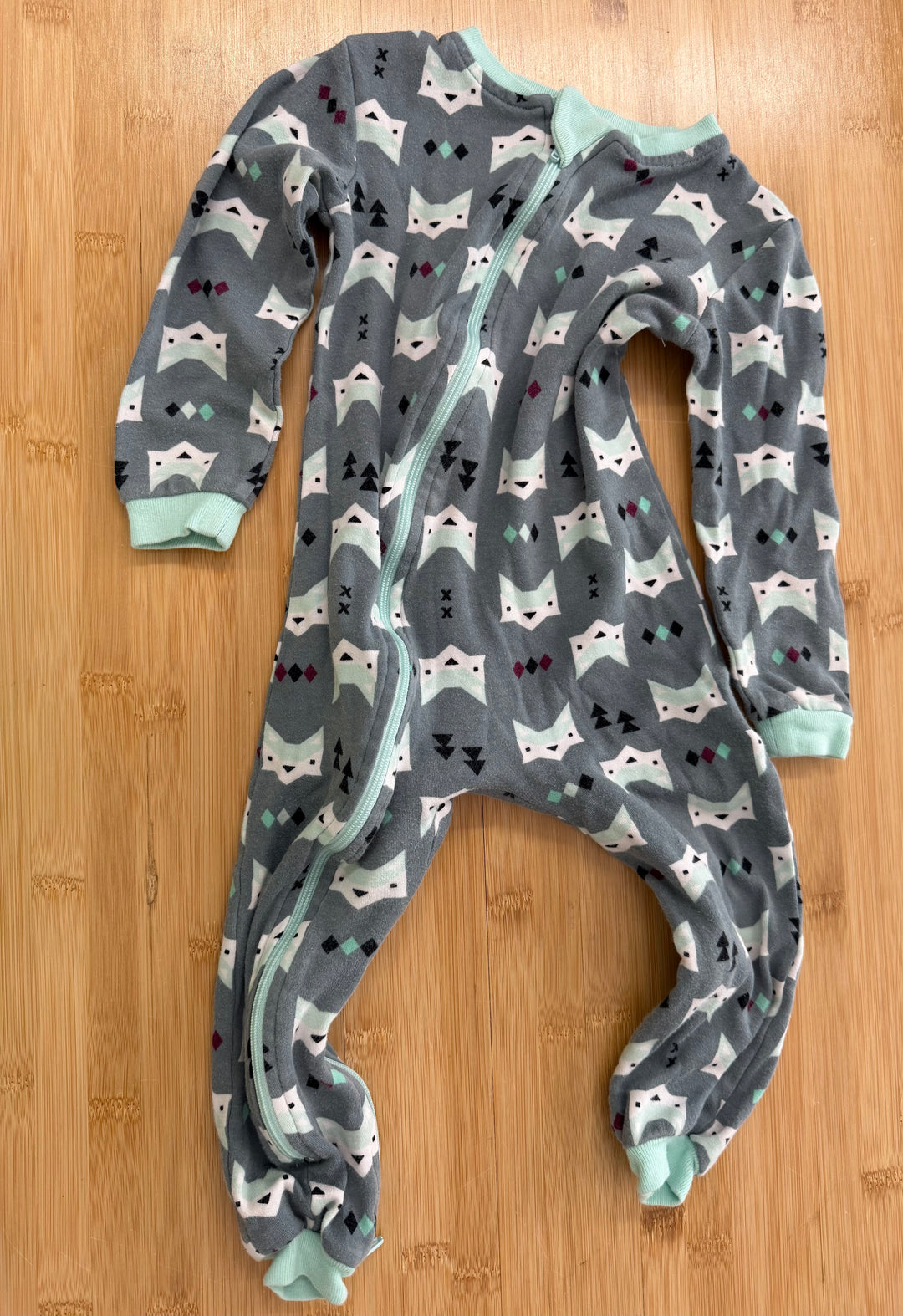 Zippy Jamz Fox Blue Footless Sleeper – 18–24M