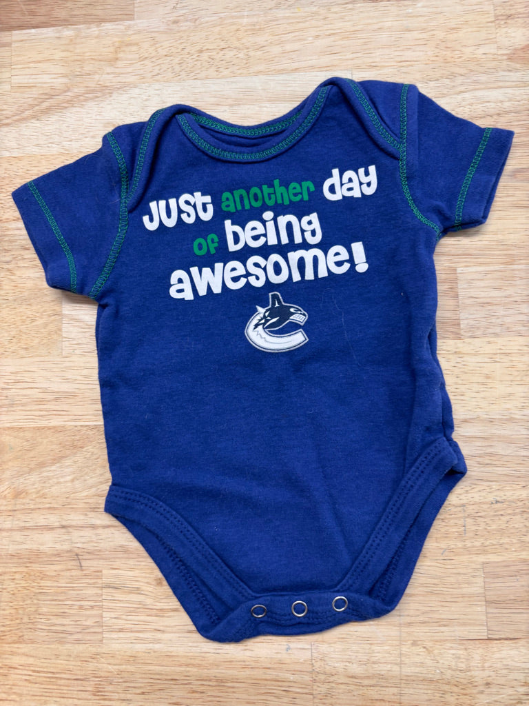 NHL Canucks 0-3M Bodysuit