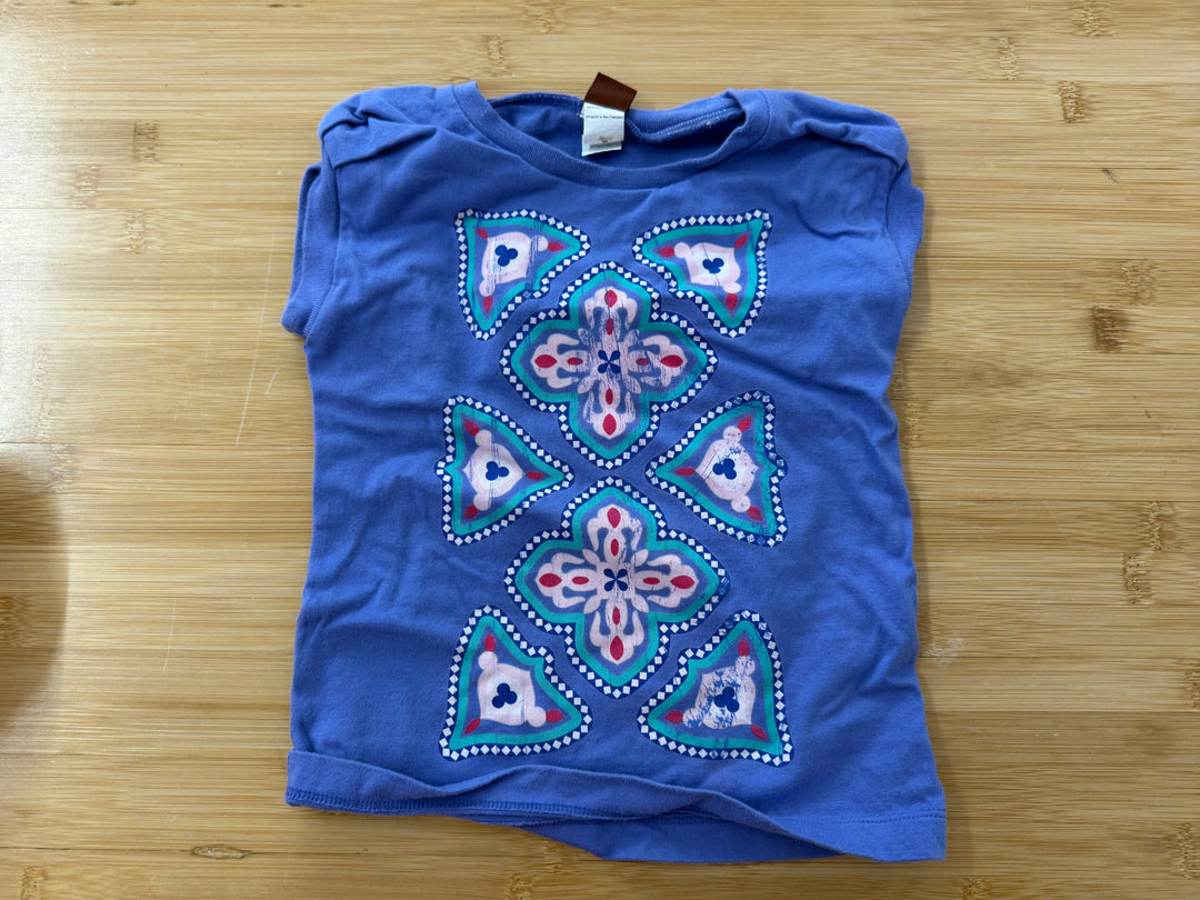 Tea Collection Purple Geometric Naturally Distressed Top – 3