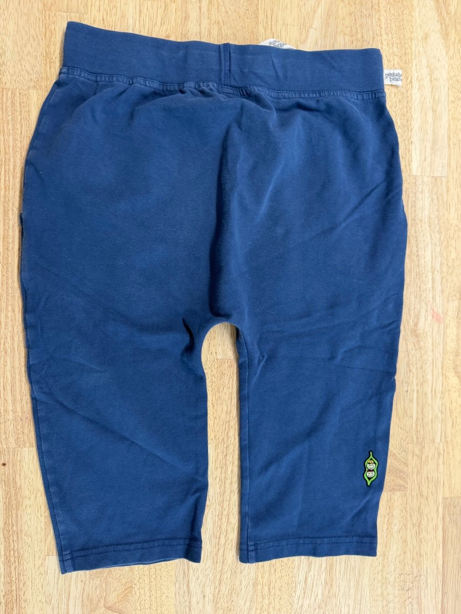 Peekaboo Beans Blue Harem Short – 8 | Front Pocket - Nest and Sprout-Consignment