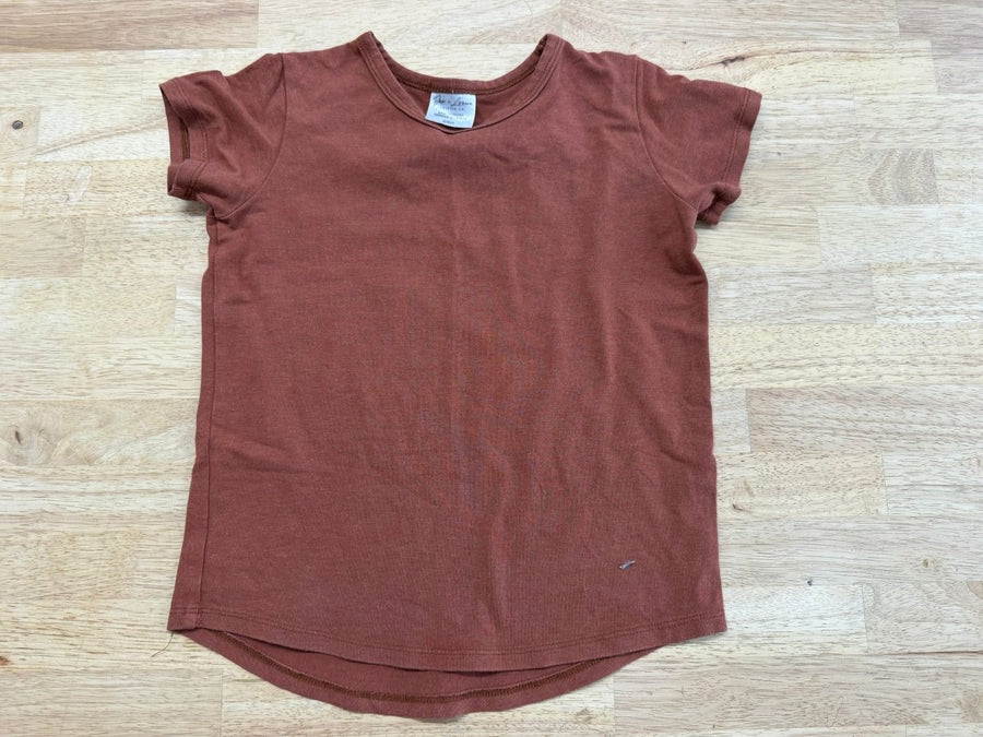 Jax & Lennon Chestnut Short Sleeve Shirt – 3/4Y - Nest and Sprout-Consignment
