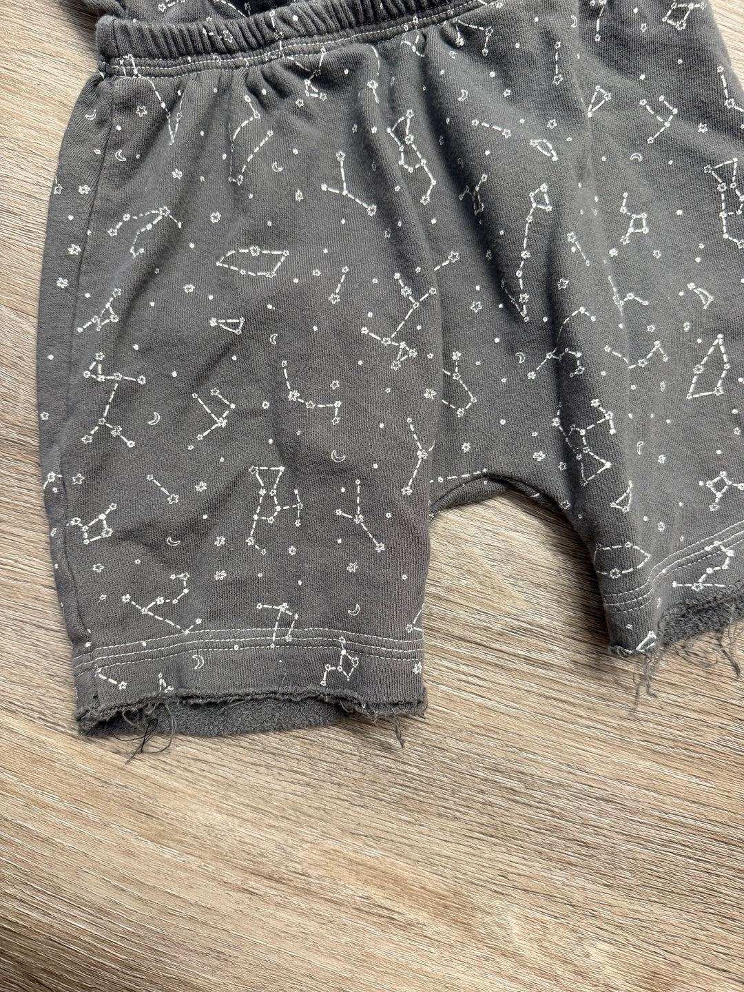 Bear & Roo Terry Cloth Romper – 6 | Constellation Print | Sleeveless | Handmade in Canada