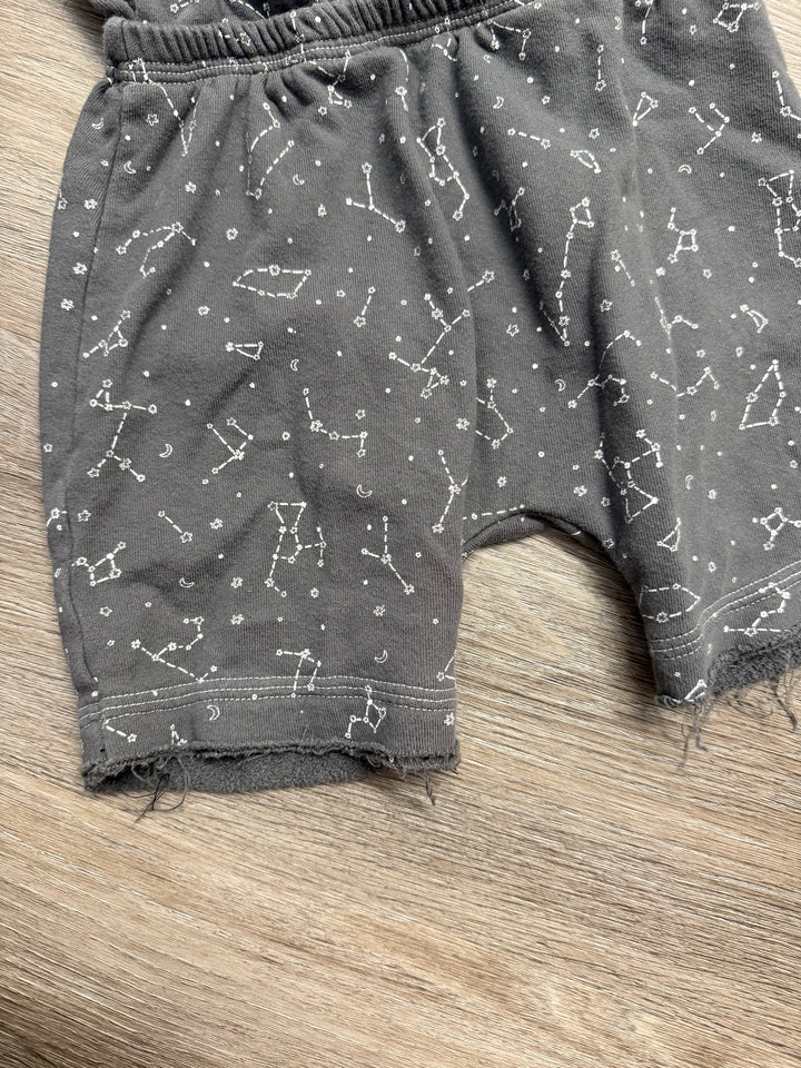Bear & Roo Terry Cloth Romper – 6 | Constellation Print | Sleeveless | Handmade in Canada