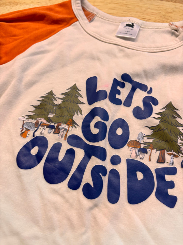 Little & Lively Size 7/8 “Let’s Go Outside” Top PLAY