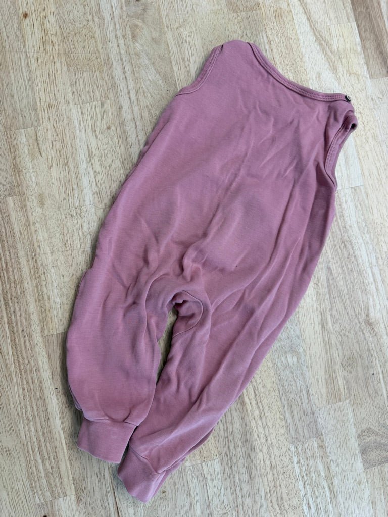Oliver & Rain Romper – 12M | Salmon Short Sleeve - Nest and Sprout - Consignment