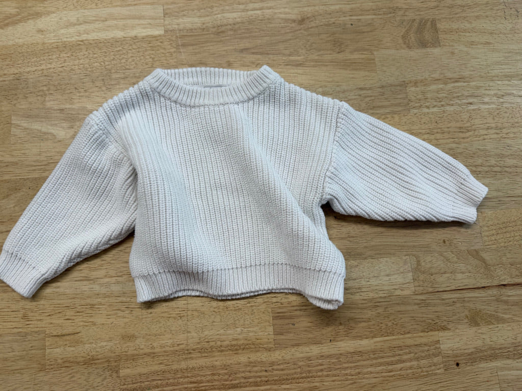 Lilca Elle Knit Sweater – 6–12M | White